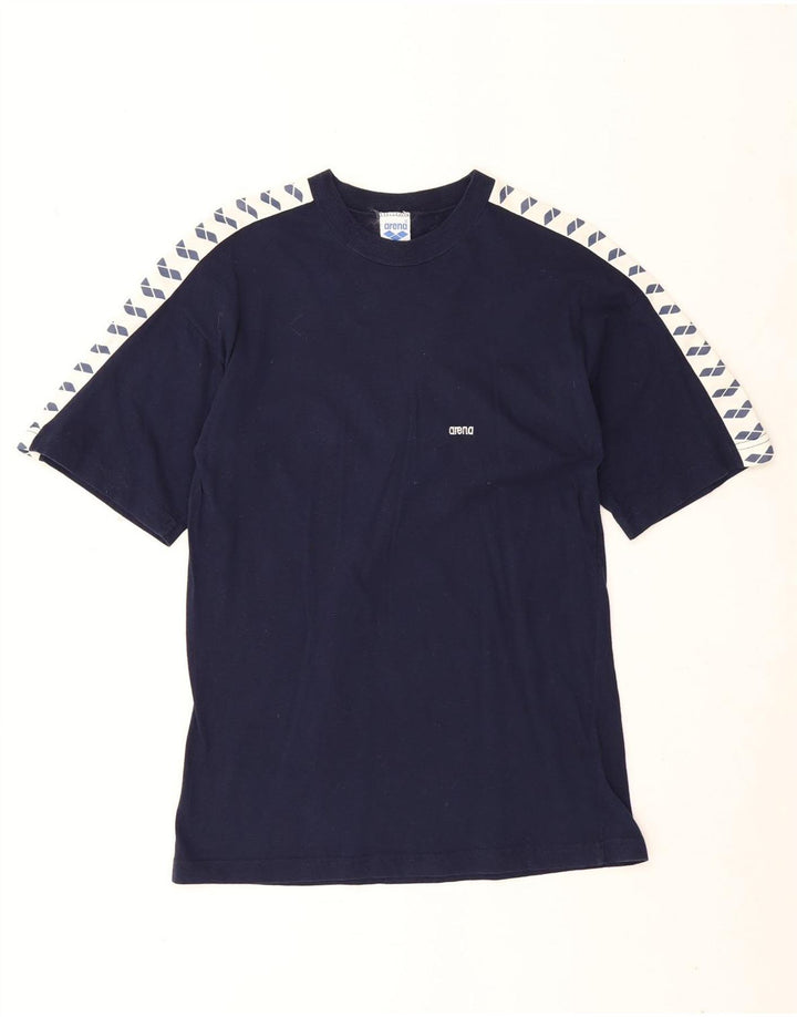 Arena T-Shirt Graphique Homme Petit Bleu Marine Colourblock