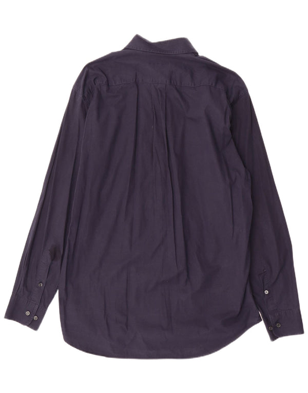 Ermenegildo Zegna Chemise Homme Large Bleu Marine Coton