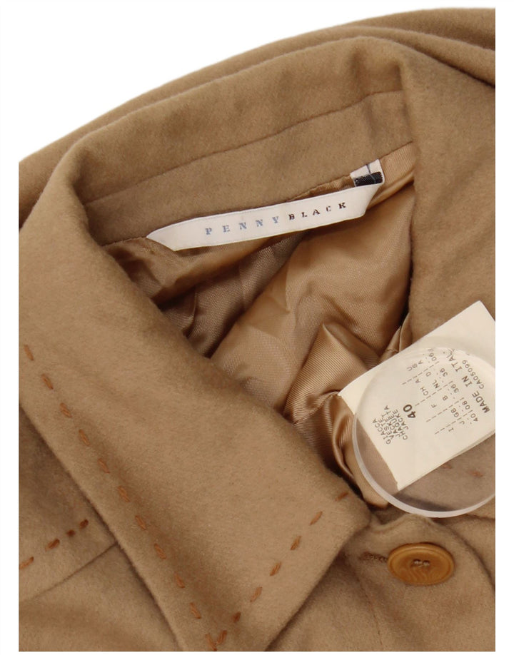 PENNY BLACK Veste Blazer Femme UK 8 Petite Laine Beige