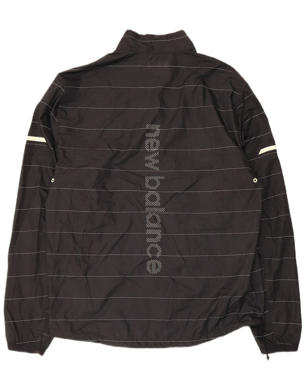 New Balance Veste de Survêtement Graphique Homme Noir Moyen Rayé