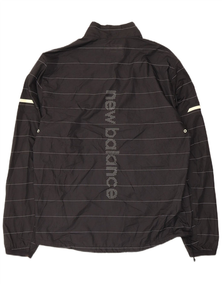 New Balance Veste de Survêtement Graphique Homme Noir Moyen Rayé