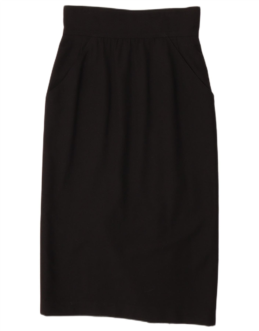 Fendi Jupe midi taille haute pour femme IT 44 Medium W28 Laine noire