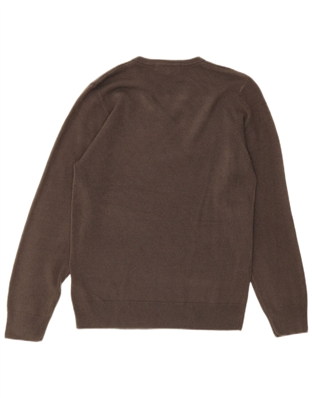 MARKS & SPENCER Pull col V Homme Petit Gris Acrylique