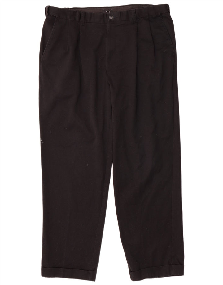 Izod Pantalon Chino Homme W38 L31 Noir Polyester