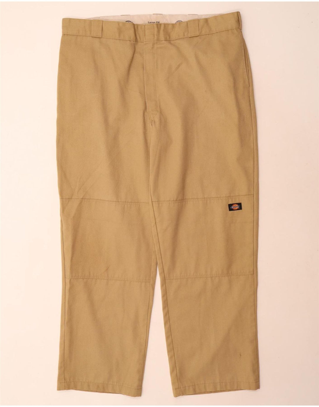 Dickies Pantalon cargo coupe ample pour homme W42 L32 Beige Polyester