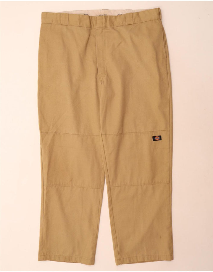 Dickies Pantalon cargo coupe ample pour homme W42 L32 Beige Polyester