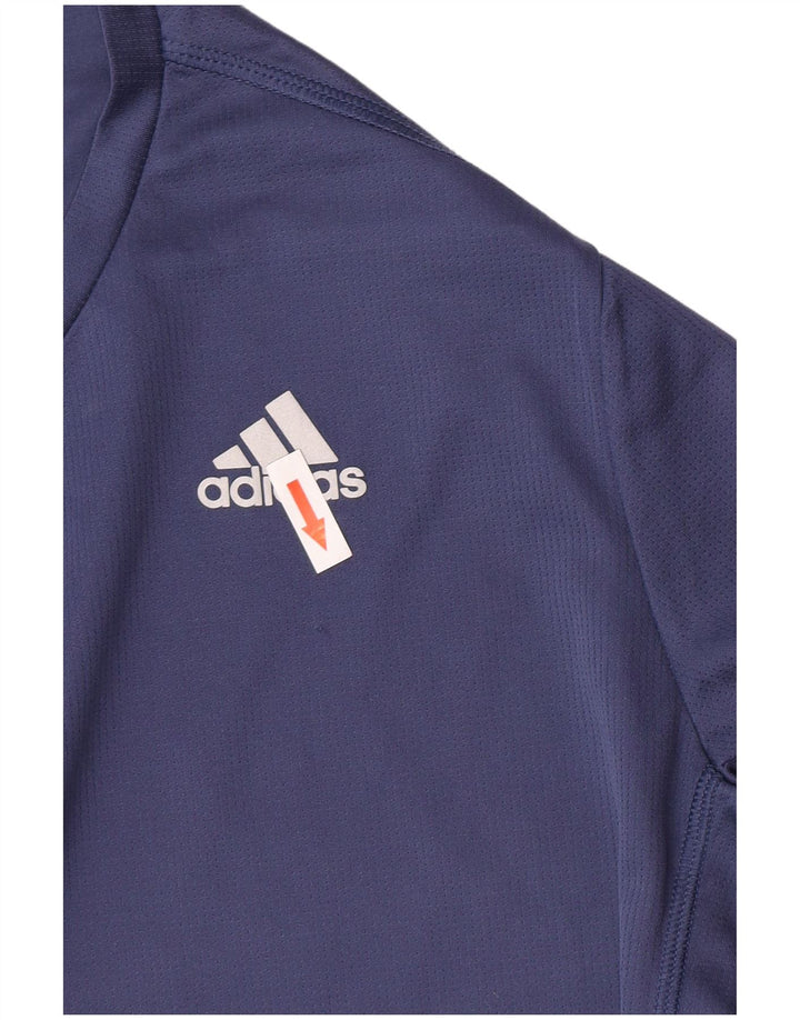 Adidas Hommes Aeroready T-Shirt Haut Petit Bleu Marine Polyester