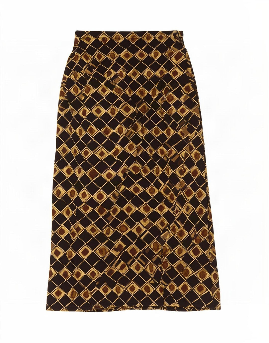 St. Bernard Jupe Maxi Femme UK 12 Medium W28 Noir Géométrique Polyamide