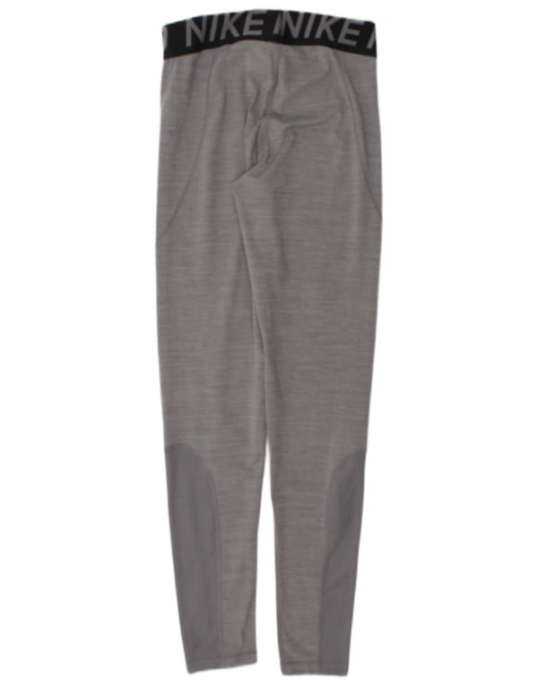 Nike Legging graphique Dri Fit pour femme UK 12 Gris moyen Colourblock