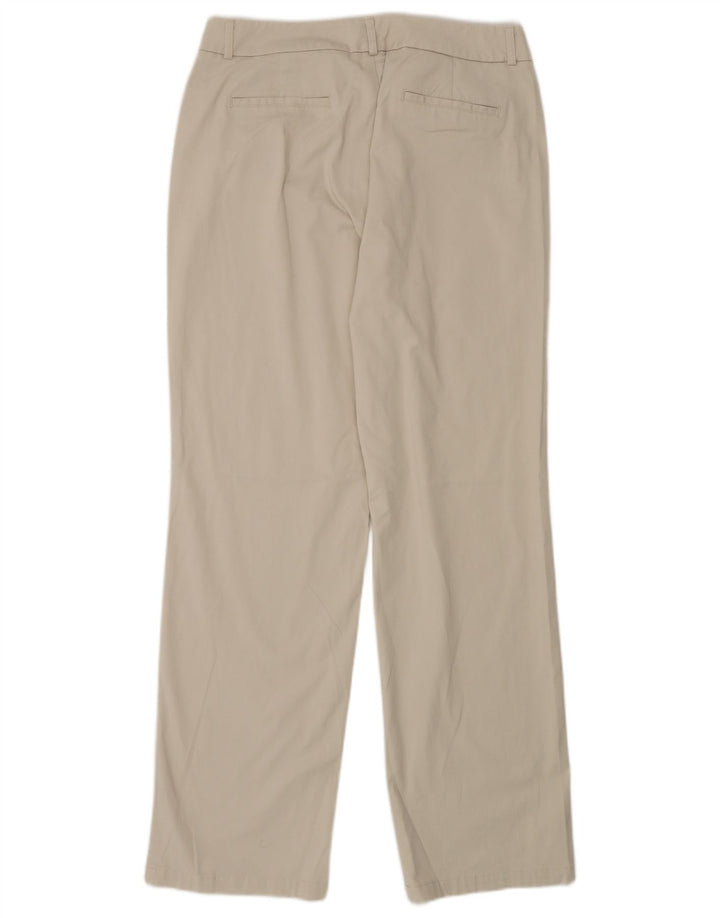 DOCKERS Pantalon droit décontracté pour femme US 12 Large W30 L30 Coton beige
