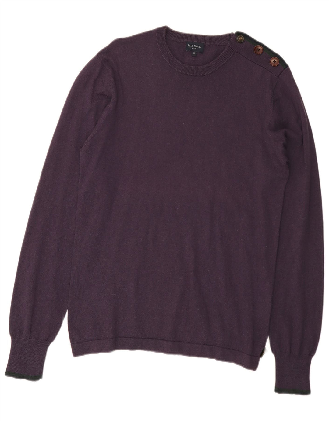 Paul Smith Pull à col rond pour homme Petit coton violet
