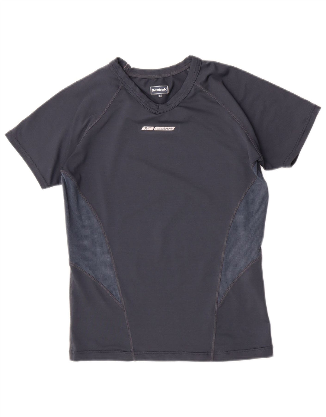 Reebok T-Shirt Garçon 11-12 ans Gris Colorblock Polyester
