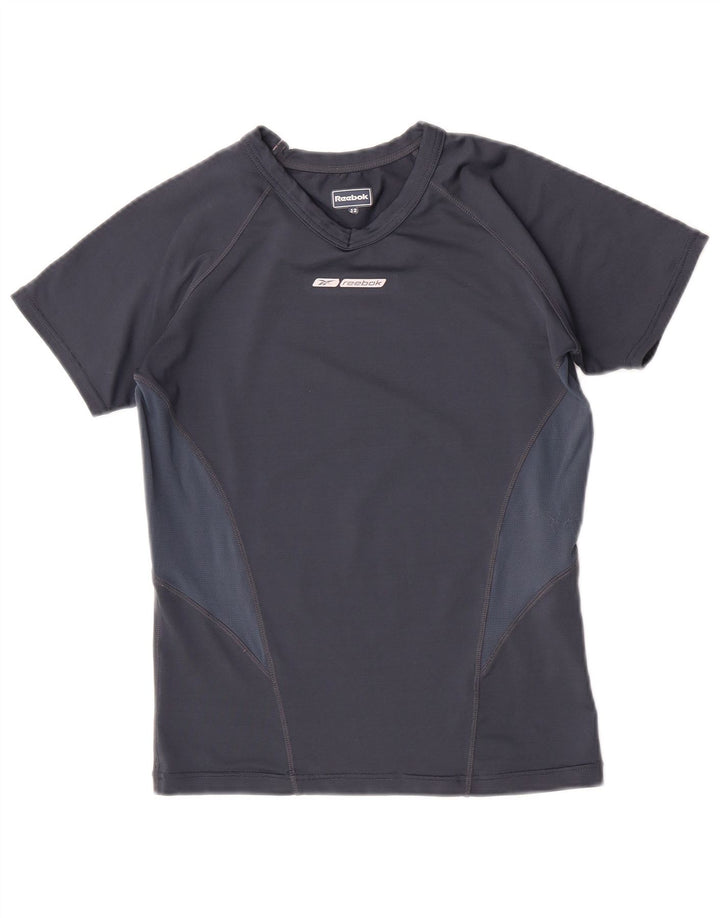 Reebok T-Shirt Garçon 11-12 ans Gris Colorblock Polyester
