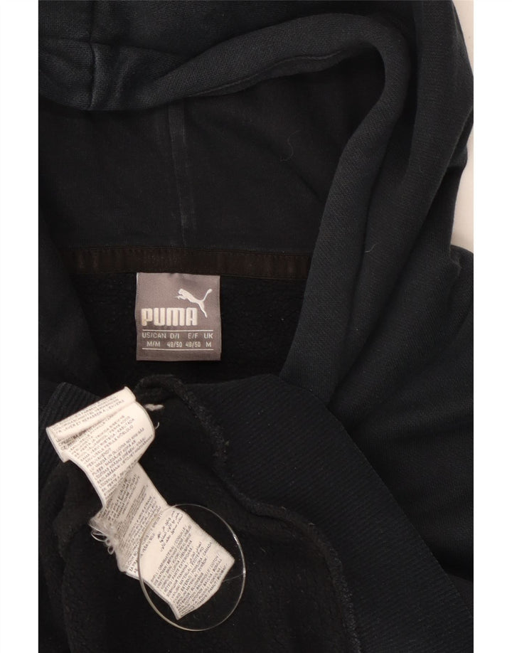 Puma Pull à capuche pour homme en coton noir moyen