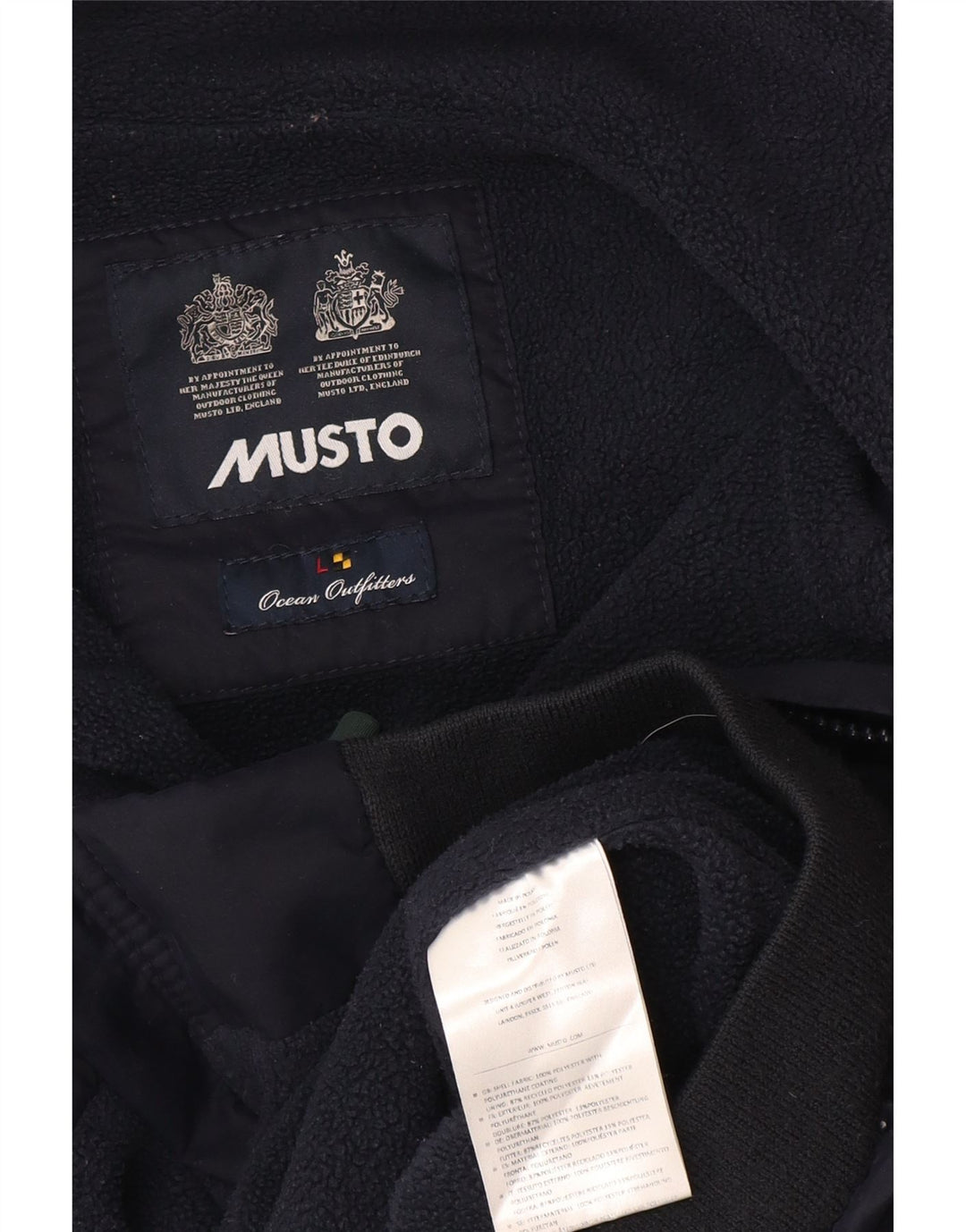 Musto Veste Bomber Homme UK 40 Large Bleu Marine Polyester