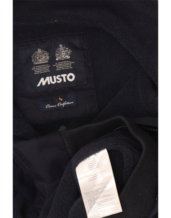 Musto Veste Bomber Homme UK 40 Large Bleu Marine Polyester