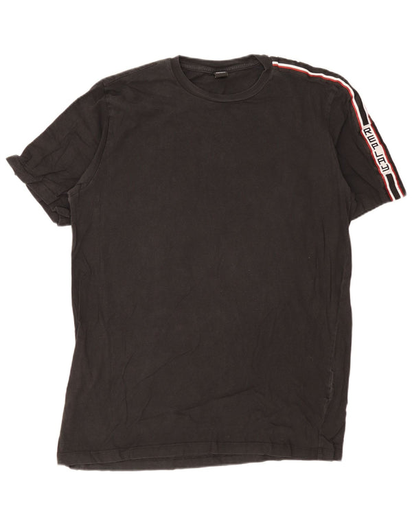 Replay T-Shirt Graphique Homme Large Noir Colourblock