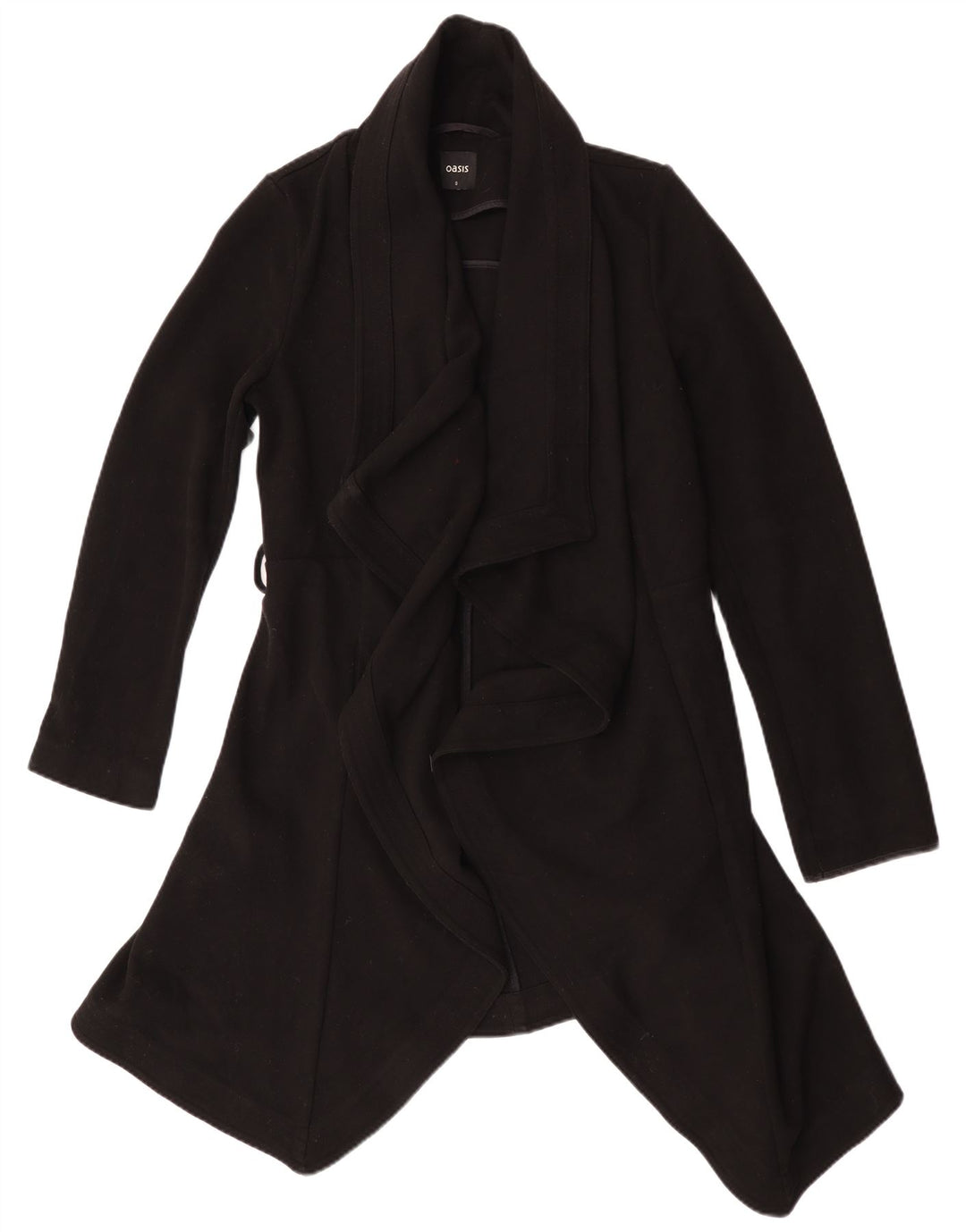 Oasis Pardessus ouvert pour femme UK 10 Small Noir Polyester