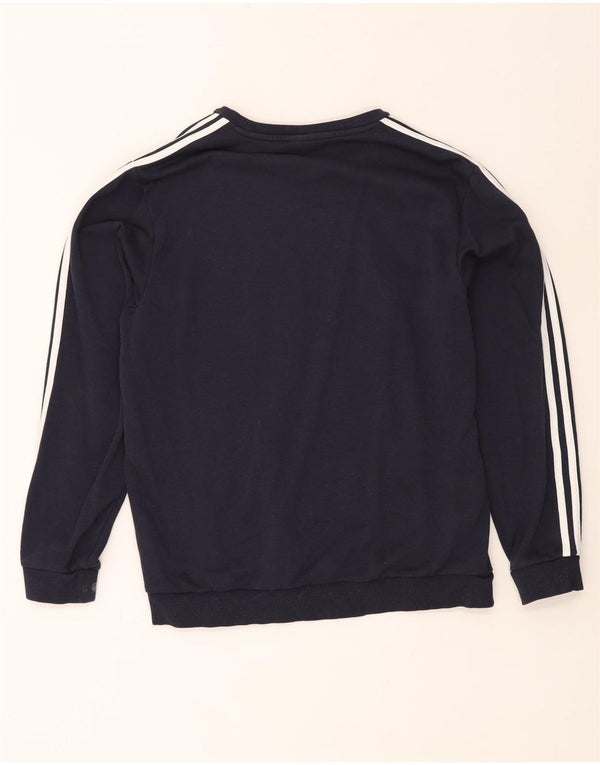 Adidas Sweat-shirt pour homme en coton bleu marine Taille L