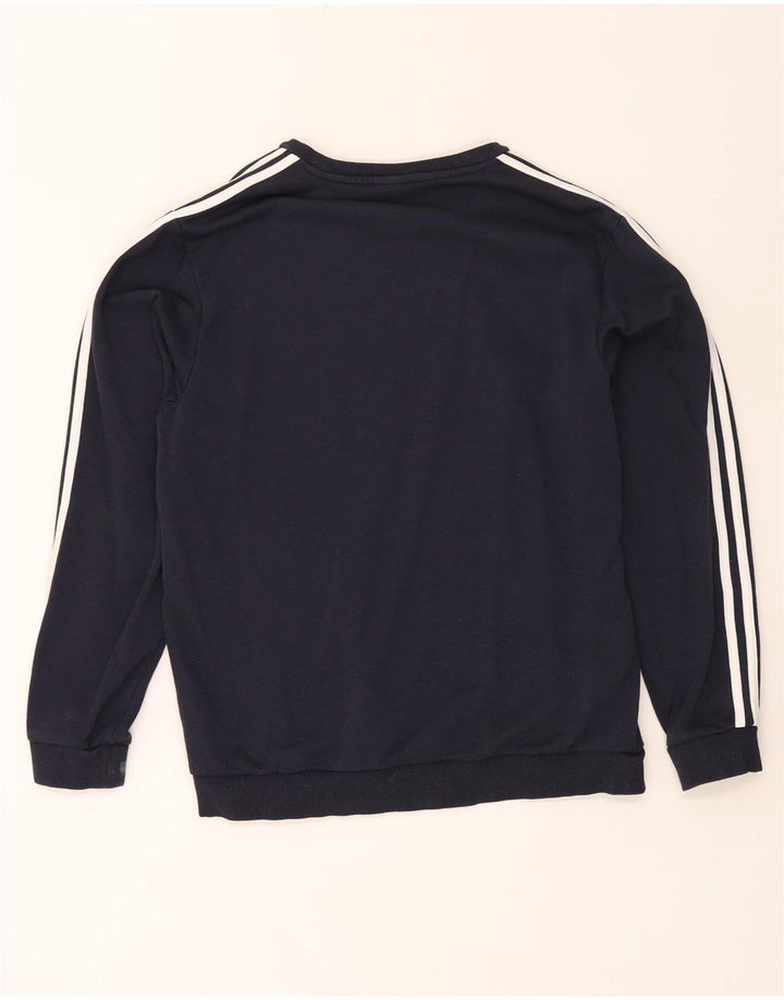 Adidas Sweat-shirt pour homme en coton bleu marine Taille L