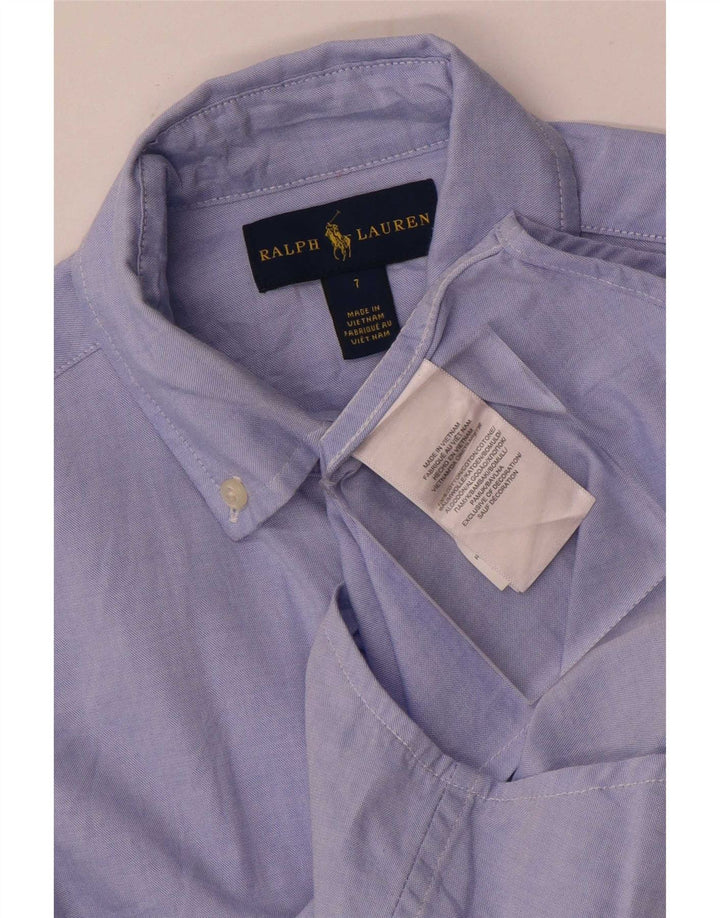 Chemise Ralph Lauren Garçon 6-7 ans Bleu Coton