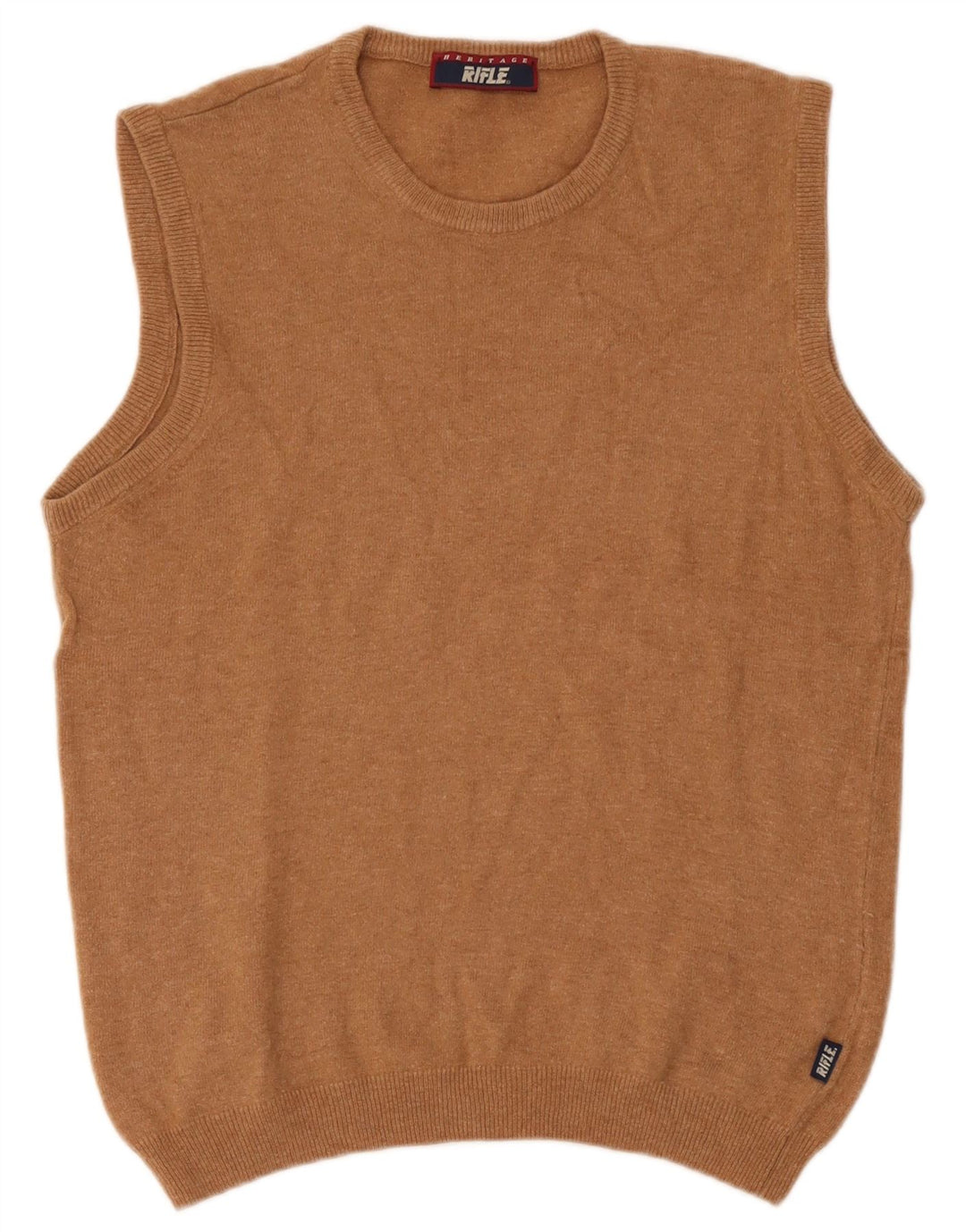 Rifle Womens Heritage Vest Débardeur UK 12 Laine Marron Moyen