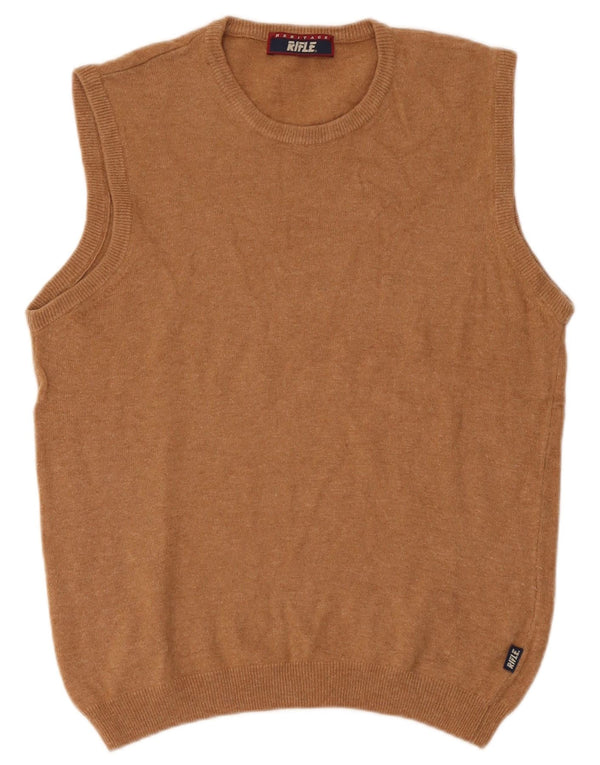 Rifle Womens Heritage Vest Débardeur UK 12 Laine Marron Moyen