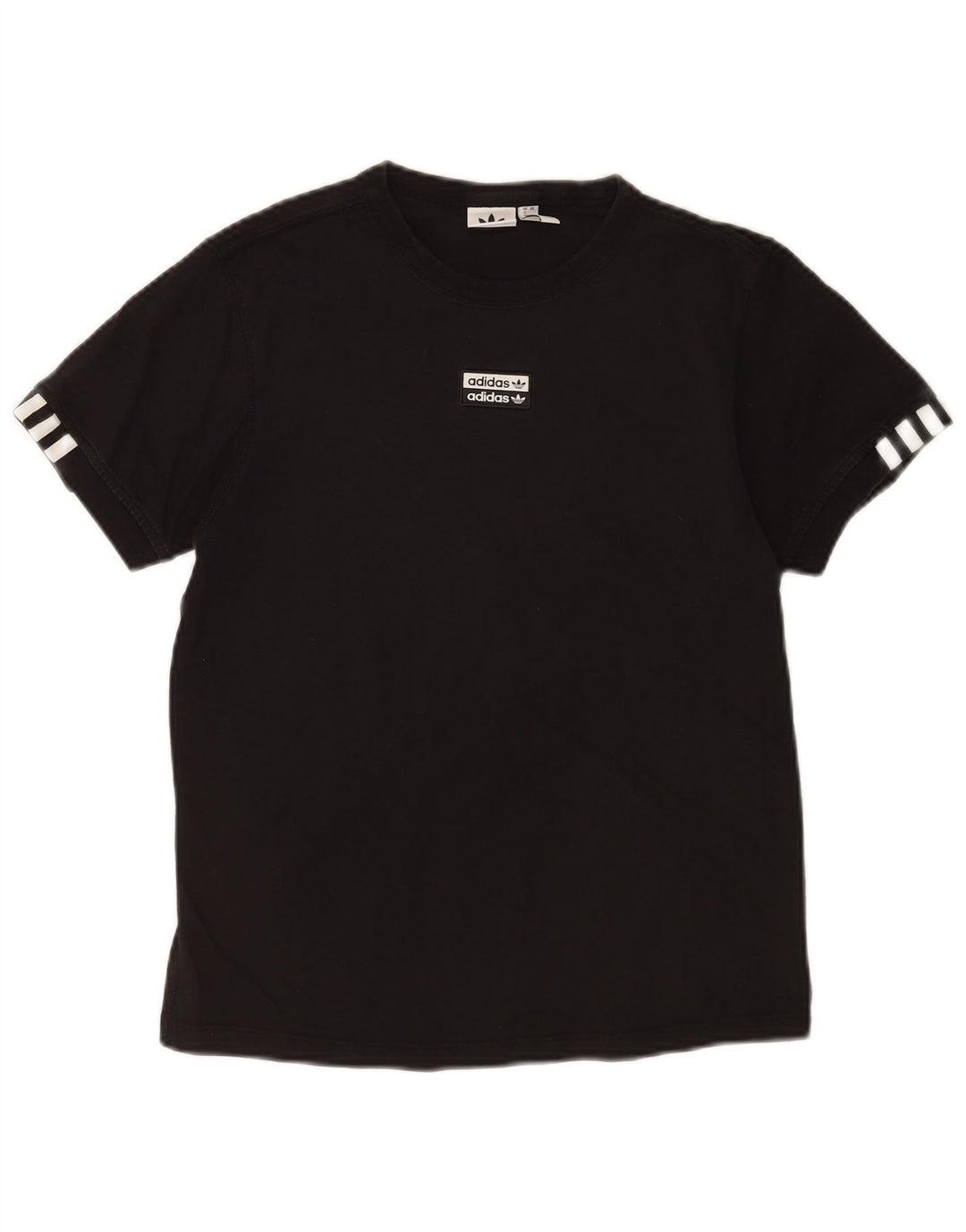 Adidas T-shirt pour femme UK 12 Noir moyen