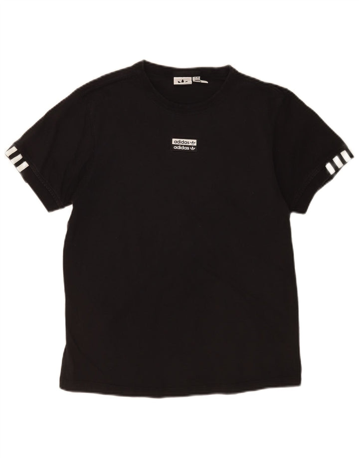 Adidas T-shirt pour femme UK 12 Noir moyen