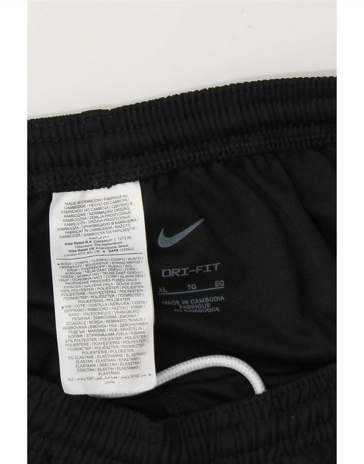 Nike Pantalon de survêtement Dri Fit pour homme XL Noir Polyester