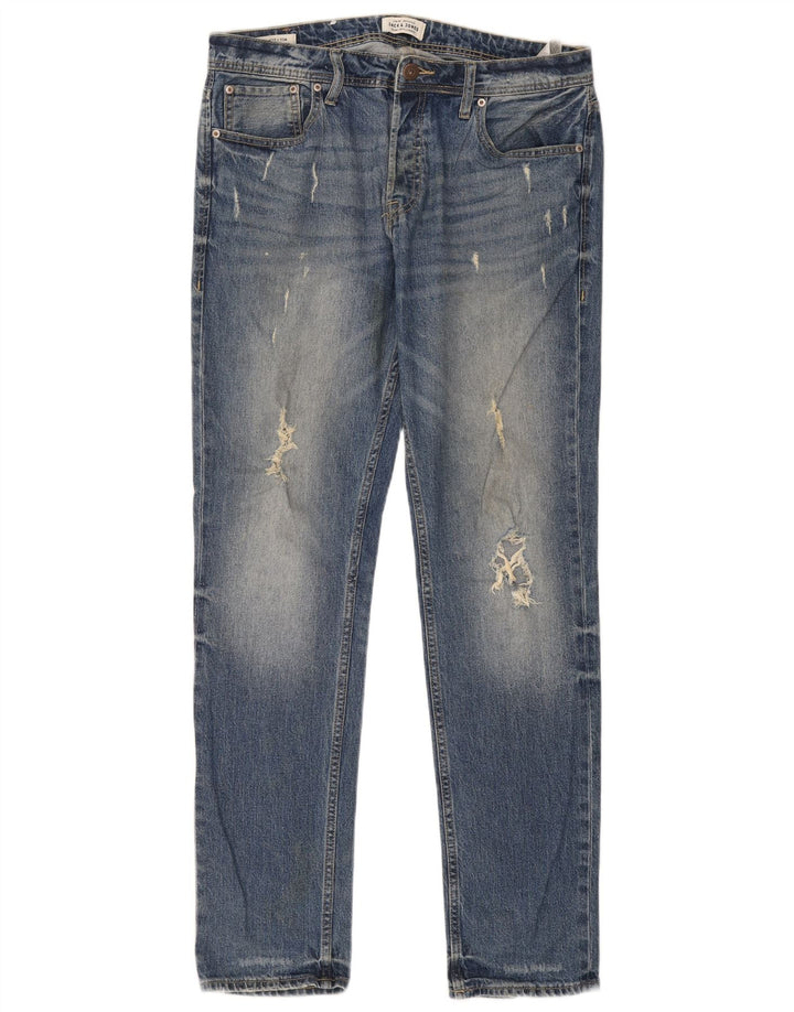 Jack & Jones Jean Slim Tim Homme W32 L34 Bleu Coton