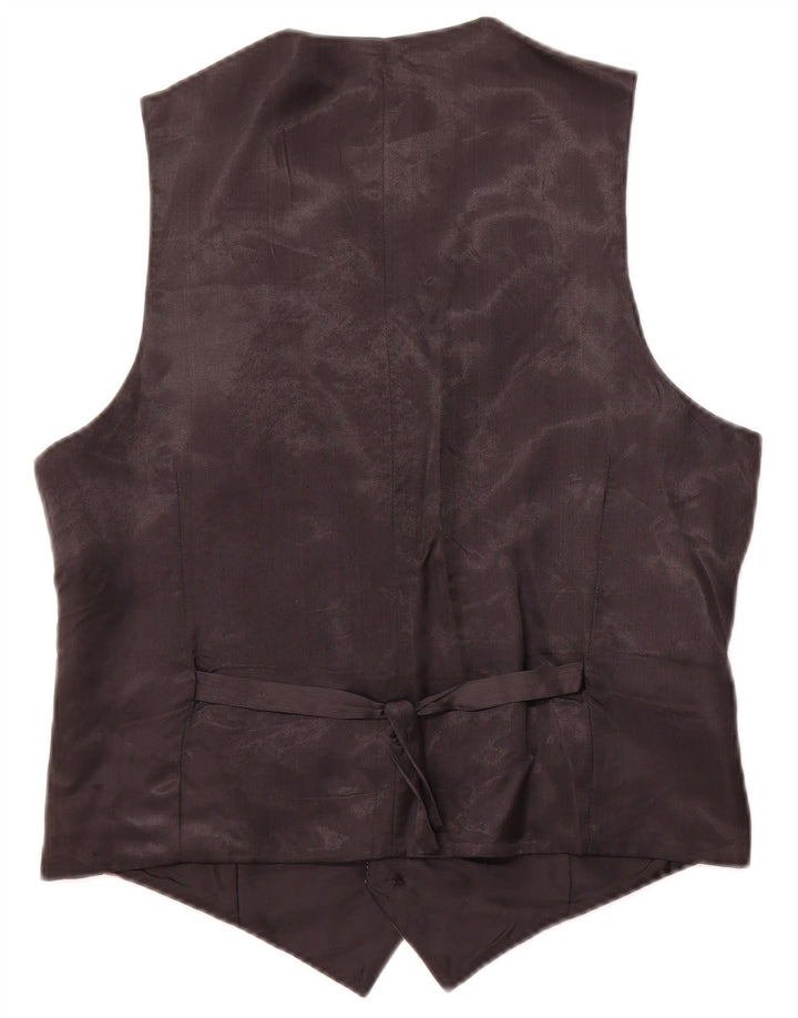 VINTAGE Gilet Homme IT 48 Rose Moyen Floral