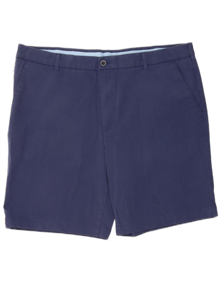 IZOD Short Chino Homme W40 XL Bleu Marine Coton