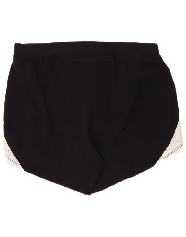 Under Armour Short de sport pour femme UK 14 Large Noir Colourblock Sports