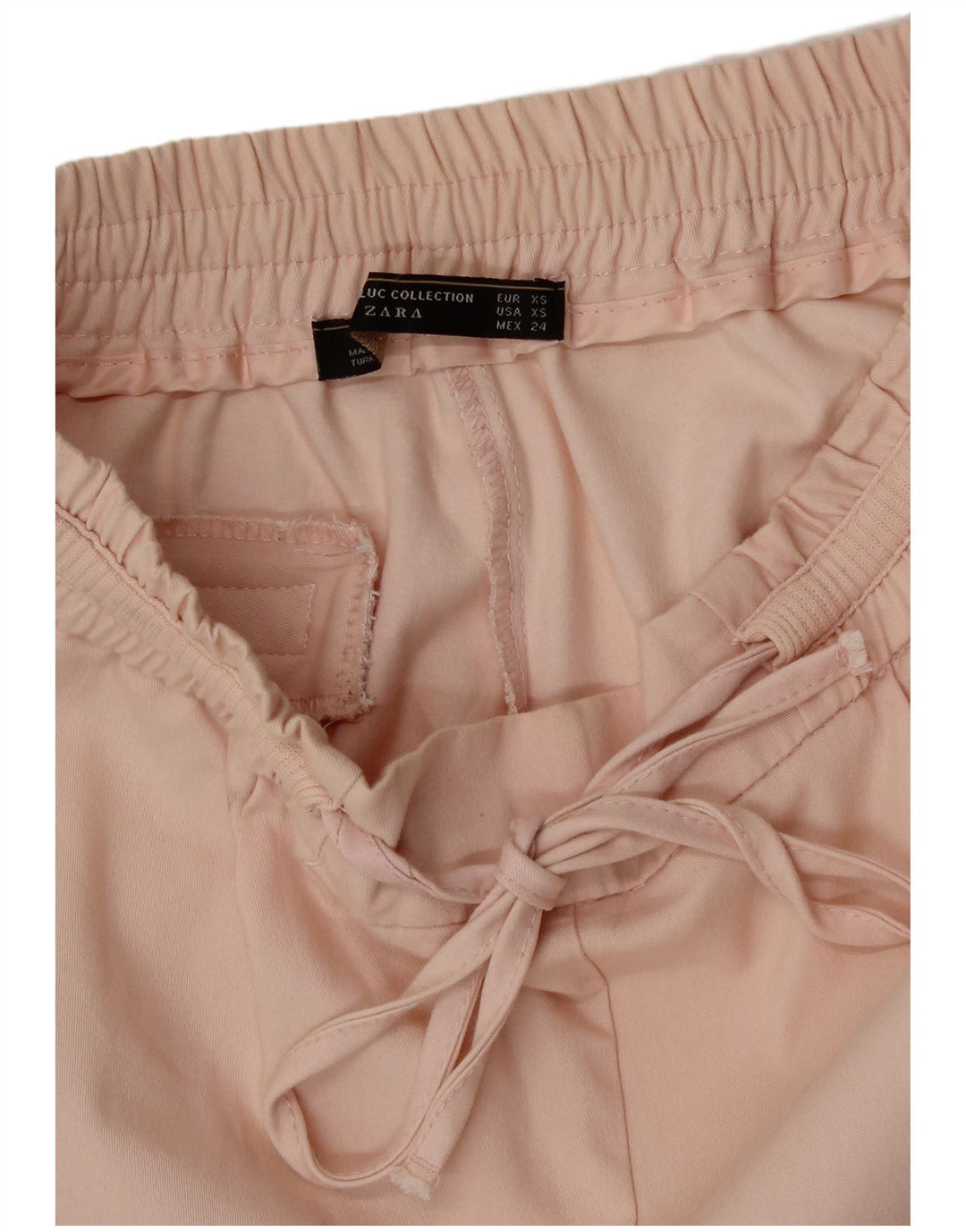 Zara Pantalon Chino Droit Femme XS W24 L27 Rose