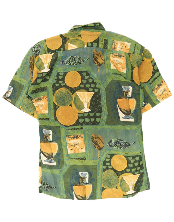 Pierre Cardin Chemise à motif abstrait pour homme Taille 43/44 Large Multicolore