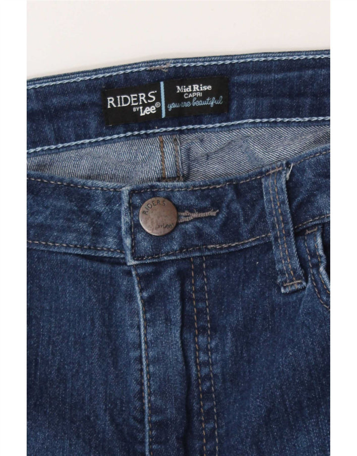 Lee Jean Capri Taille Moyenne Femme W32 L21 Bleu