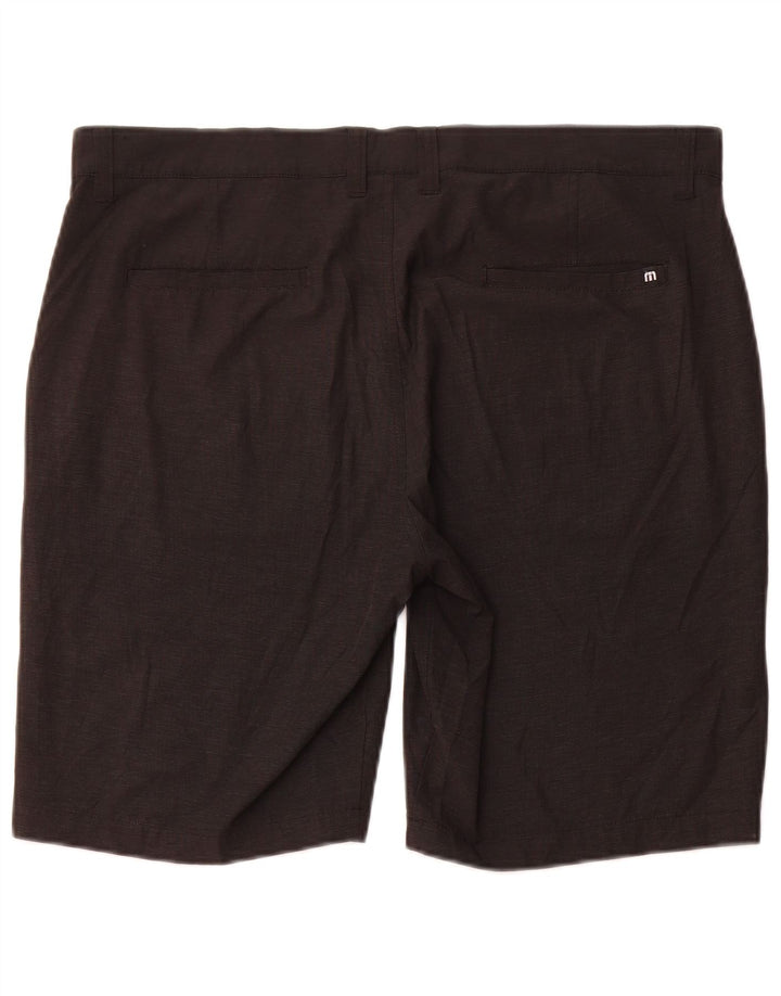 Travis Mathew Short chino pour homme W38 XL Noir à fines rayures Polyester