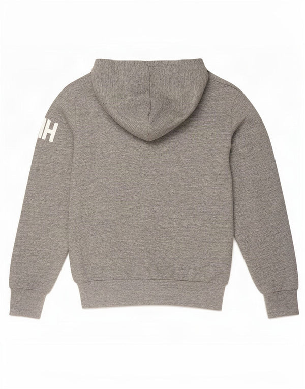 Superdry Pull à capuche graphique pour homme en coton moucheté petit gris