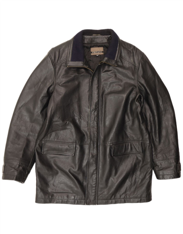 Veste en cuir homme privé IT 54 2XL cuir noir