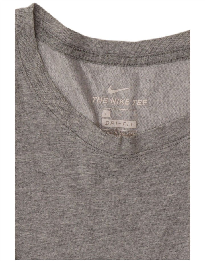 NIKE T-shirt Dri Fit pour hommes, grand, gris