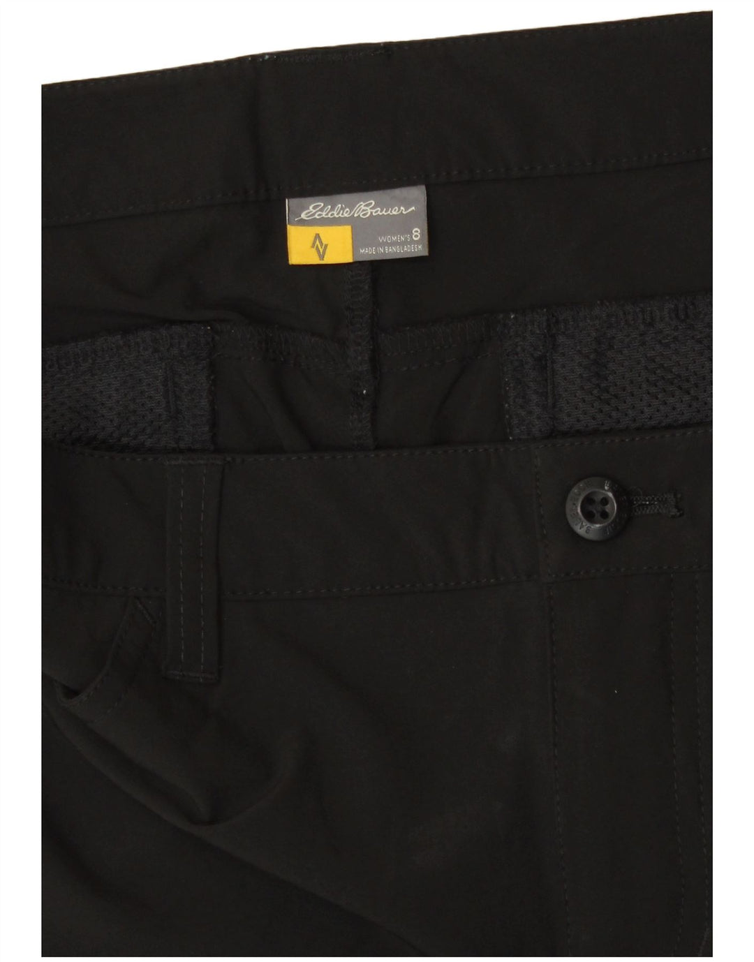 Eddie Bauer Short cargo pour femme US 8 Medium W30 Noir Polyester