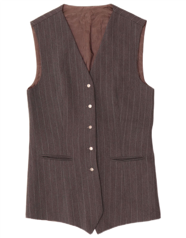 Gino Sartore Veste Blazer Longue Femme IT 40 Petit Gris Rayé