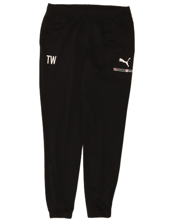 Puma Pantalon de survêtement graphique pour homme Taille L Noir Polyester