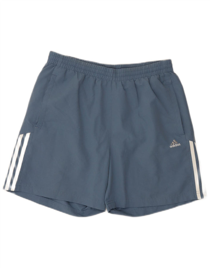 Adidas Short de sport homme bleu moyen polyester