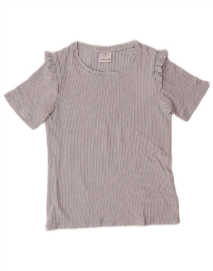 Zara T-Shirt Fille 11-12 Ans Bleu