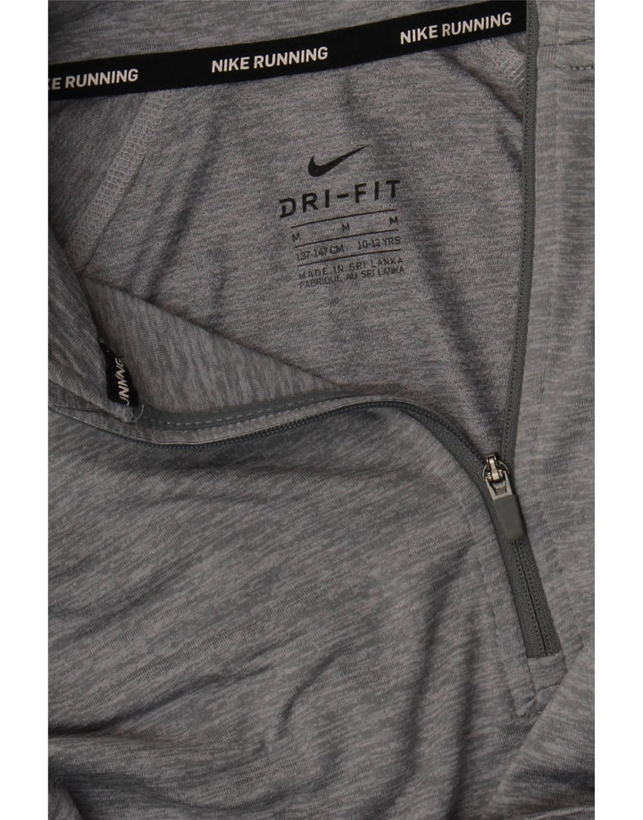 Haut de survêtement Nike Dri Fit pour garçon 10-11 ans Gris moyen moucheté