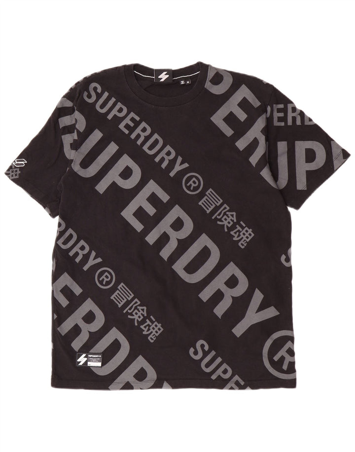 Superdry T-Shirt Graphique Homme Noir Moyen Coton