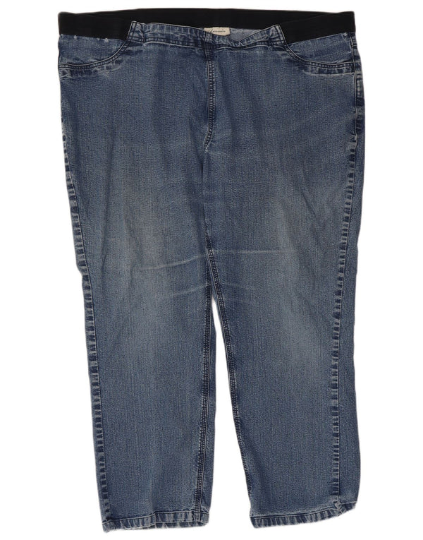 Marks & Spencer Jean ample fuselé autographe pour femme UK 22 3XL W44 L27 Bleu