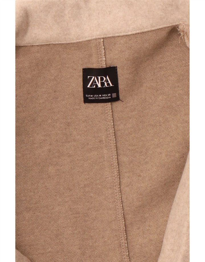 ZARA Manteau ouvert pour femme UK 14 Beige moyen